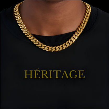 8/10/12MM MIAMI CUBAN LINK CHAIN - GOLD